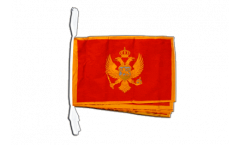 Fahnenkette Montenegro - 30 x 45 cm