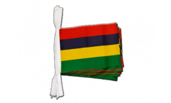 Fahnenkette Mauritius - 15 x 22 cm