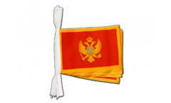 Fahnenkette Montenegro - 15 x 22 cm