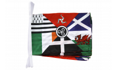 Fahnenkette Keltische Nationen Pankeltisch - 30 x 45 cm