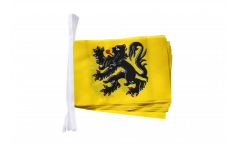 Fahnenkette Belgien Flandern - 15 x 22 cm