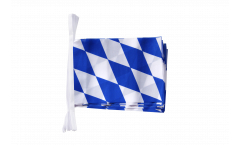 Fahnenkette Deutschland Bayern ohne Wappen - 15 x 22 cm