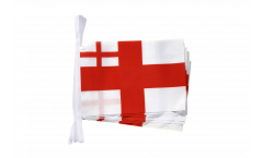 Fahnenkette Großbritannien White Ensign 1702-1707 - 15 x 22 cm