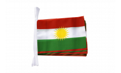 Fahnenkette Kurdistan - 15 x 22 cm