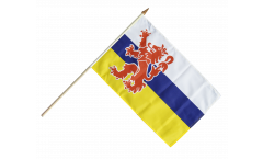 Flaggenfritze® Stockflagge Niederlande Flevoland – 30 X 45 Cm Mit Holzstab