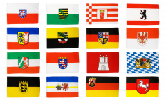 Flaggen Set Deutschland 16 Bundesländer - 90 x 150 cm