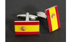 Manschettenknöpfe Flagge Spanien - 18 x 12 mm
