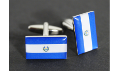 Manschettenknöpfe Flagge El Salvador - 18 x 12 mm