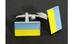 Manschettenknöpfe Flagge Ukraine - 18 x 12 mm