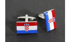 Manschettenknöpfe Flagge Kroatien - 18 x 12 mm