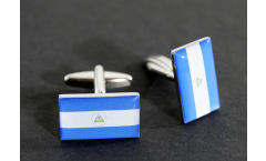 Manschettenknöpfe Flagge Nicaragua - 18 x 12 mm