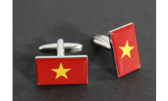 Manschettenknöpfe Flagge Vietnam - 18 x 12 mm