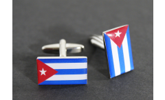 Manschettenknöpfe Flagge Kuba - 18 x 12 mm