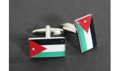 Manschettenknöpfe Flagge Jordanien - 18 x 12 mm