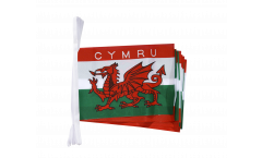Fahnenkette Wales CYMRU - 15 x 22 cm