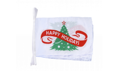 Fahnenkette Happy Holidays - 30 x 45 cm