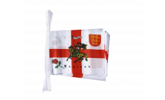Fahnenkette England mit Ritter - 15 x 22 cm