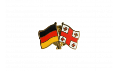 Freundschaftspin Deutschland - Georgien - 22 mm