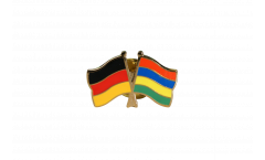 Freundschaftspin Deutschland - Mauritius - 22 mm