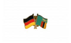 Freundschaftspin Deutschland - Sambia - 22 mm