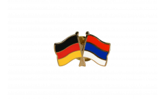 Freundschaftspin Deutschland - Serbien - 22 mm