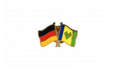 Freundschaftspin Deutschland - St. Vincent und die Grenadinen - 22 mm