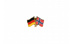Freundschaftspin Deutschland - Norwegen - 22 mm