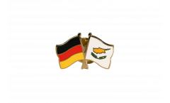 Freundschaftspin Deutschland - Zypern - 22 mm