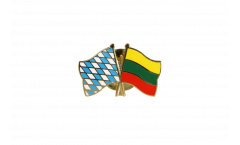 Freundschaftspin Bayern - Litauen - 22 mm