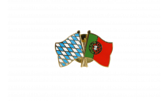 Freundschaftspin Bayern - Portugal - 22 mm