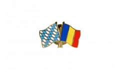 Freundschaftspin Bayern - Rumänien - 22 mm