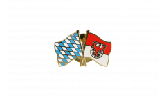 Freundschaftspin Bayern - Brandenburg - 22 mm