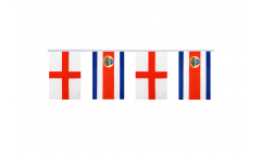 Freundschaftskette England - Costa Rica - 15 x 22 cm
