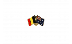 Freundschaftspin Belgien - Australien - 22 mm