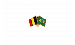 Freundschaftspin Belgien - Brasilien - 22 mm