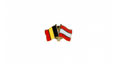 Freundschaftspin Belgien - Lettland - 22 mm
