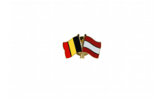 Freundschaftspin Belgien - Österreich - 22 mm