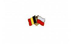 Freundschaftspin Belgien - Polen - 22 mm