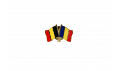 Freundschaftspin Belgien - Rumänien - 22 mm