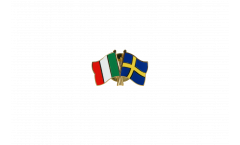 Freundschaftspin Italien - Schweden - 22 mm