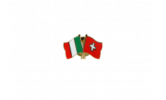 Freundschaftspin Italien - Schweiz - 22 mm