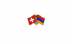 Freundschaftspin Schweiz - Armenien - 22 mm