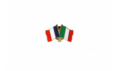 Freundschaftspin Frankreich - Italien - 22 mm