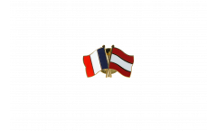 Freundschaftspin Frankreich - Österreich - 22 mm