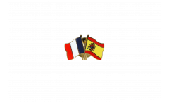 Freundschaftspin Frankreich - Spanien - 22 mm
