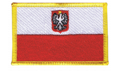 Aufnäher Polen mit Adler - 8 x 6 cm