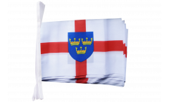 Fahnenkette Großbritannien East Anglia - 15 x 22 cm