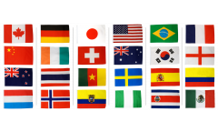 Flaggen Set Frauen WM 2015 - 90 x 150 cm