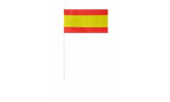 Papierfahnen Spanien ohne Wappen - 12 x 24 cm
