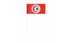 Papierfahnen Tunesien - 12 x 24 cm
